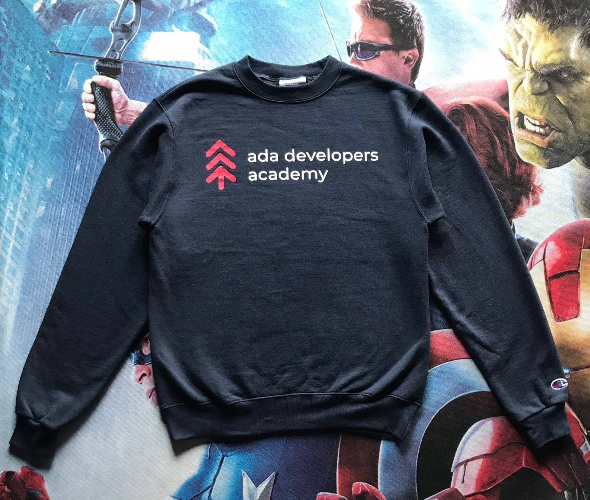 Vintage Ada Entwickler Akademie Champion Tag Spellout Crewneck Sweatshirt S Größe von AbeVintageStore