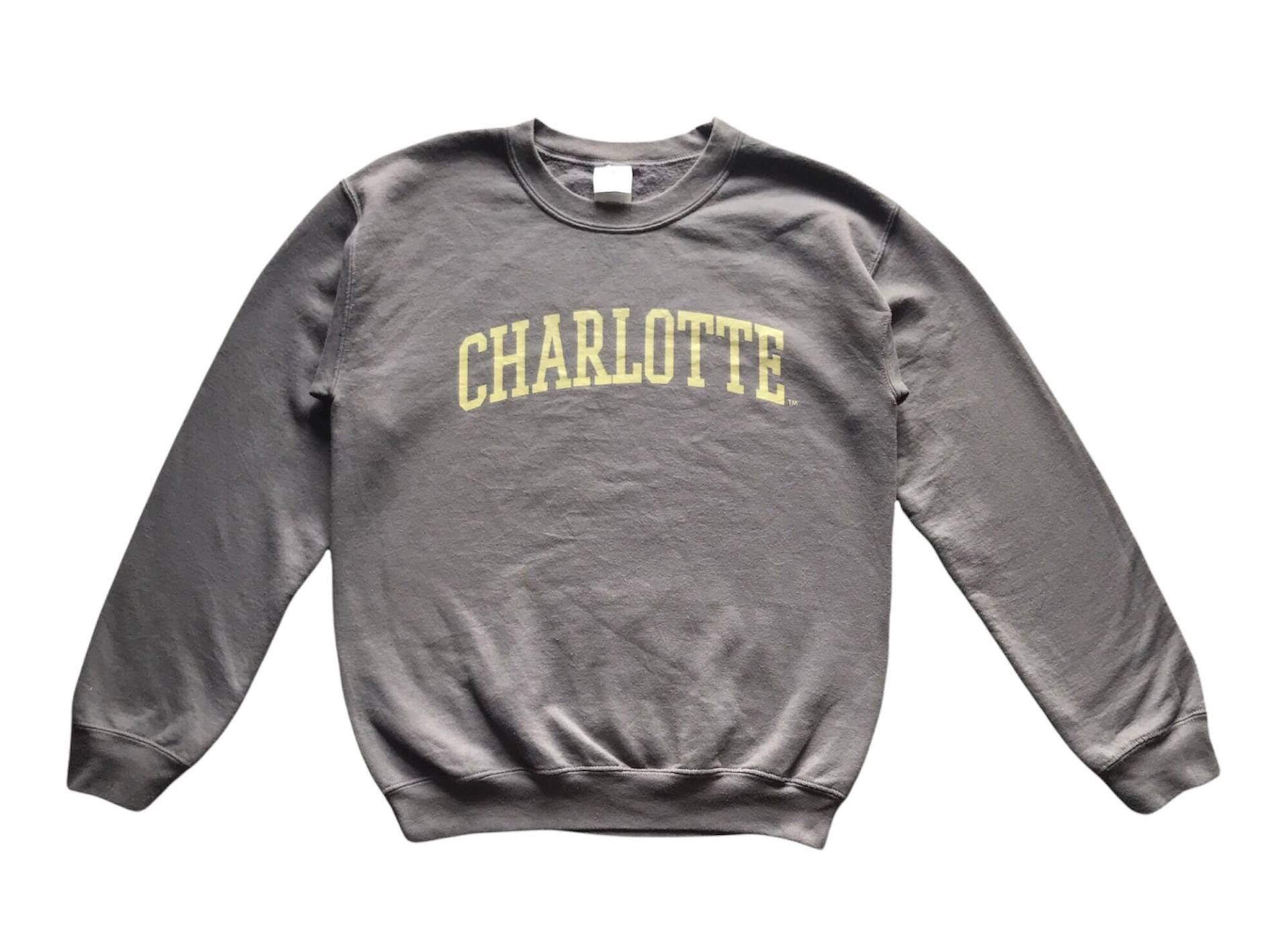 Vintage Charlotte Spellout Crewneck Sweatshirt S Größe von AbeVintageStore