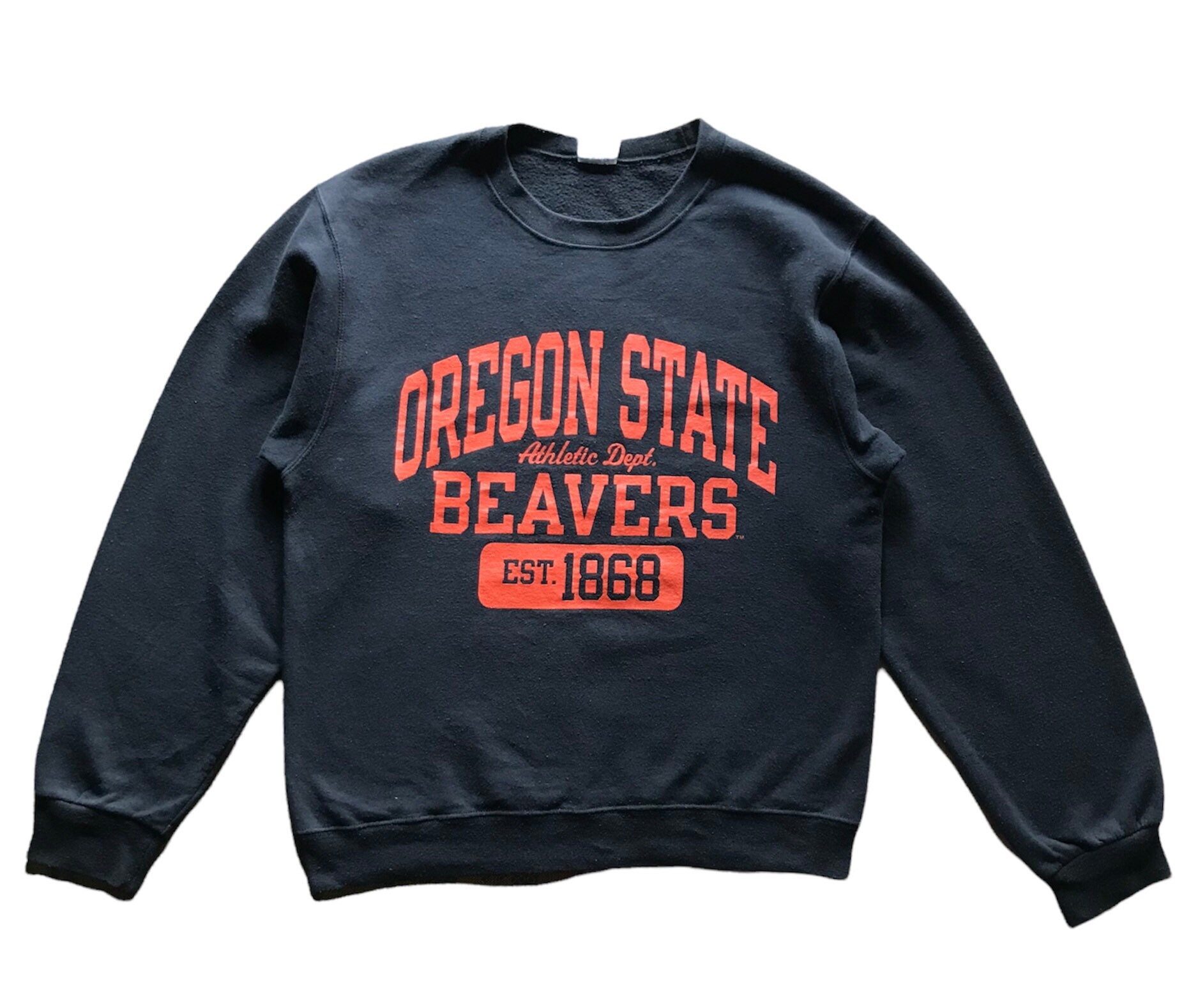 Vintage Ncaa The Oregon State Beavers University Spellout Crewneck Sweatshirt S Größe von AbeVintageStore