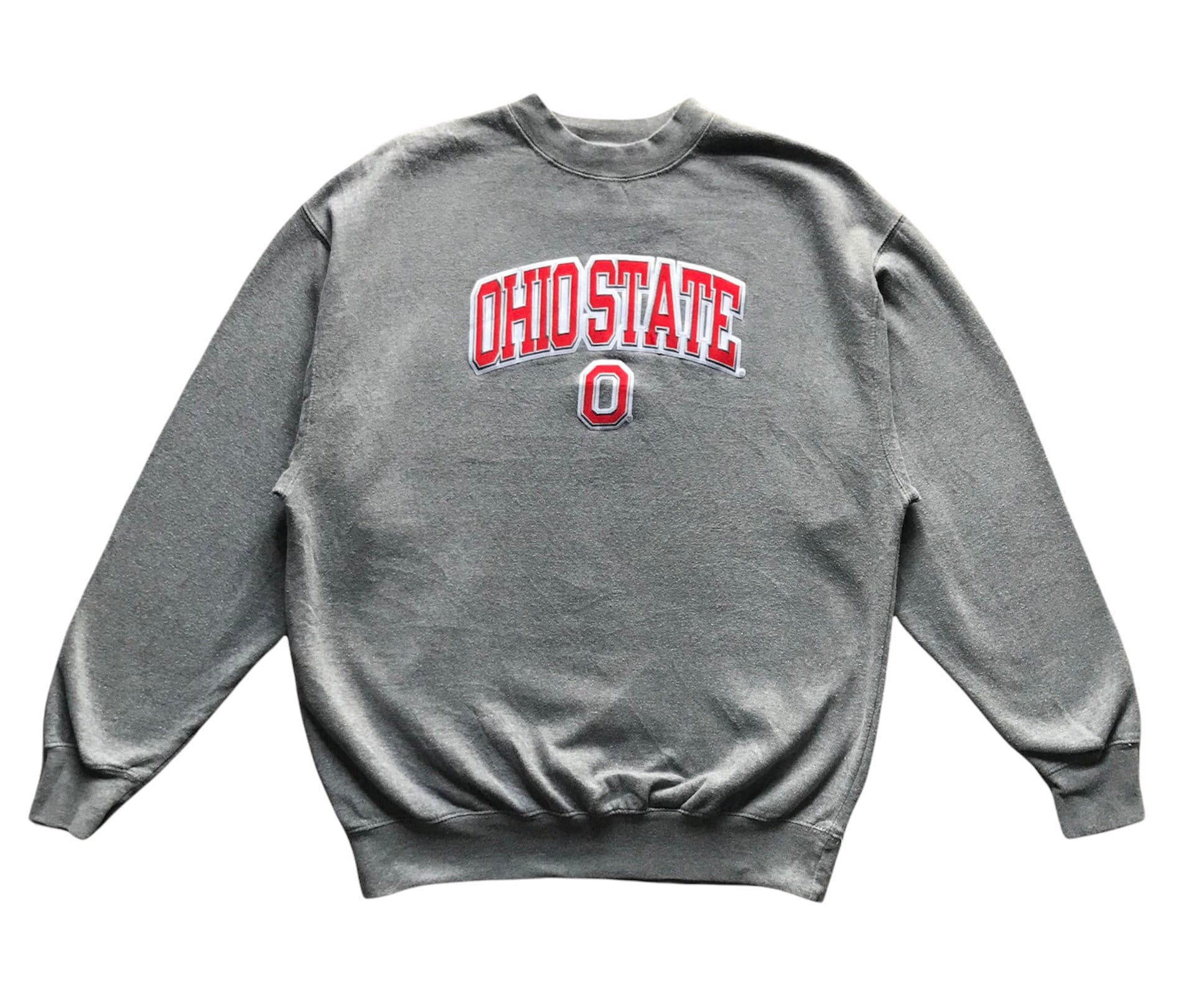 Vintage Ohio State University Stickerei Patches Spellout Crewneck Sweatshirt L Größe von AbeVintageStore