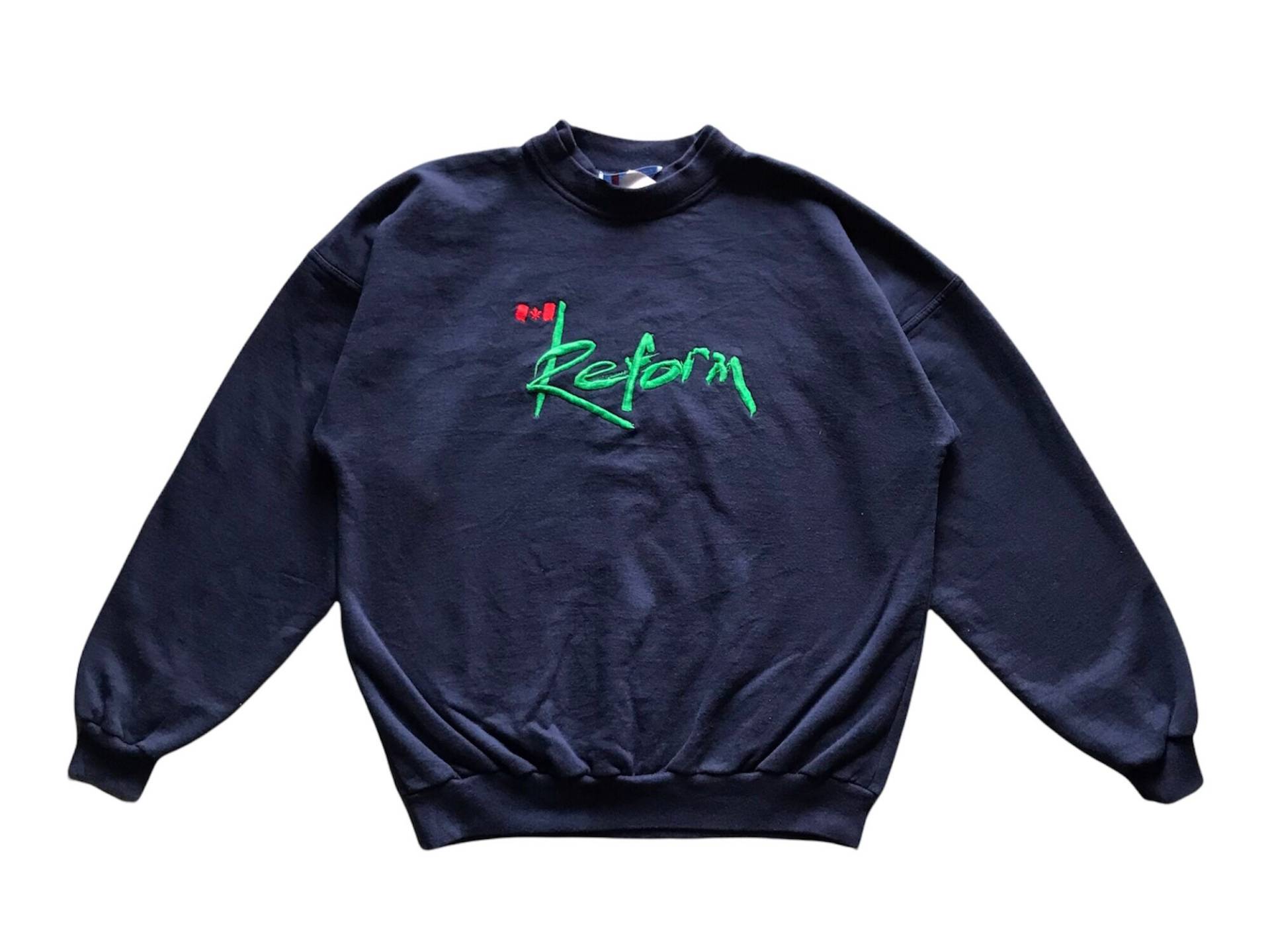 Vintage Rocky Mountain Sportbekleidung Reform Calgary Alberta Stickerei Spellout Sweatshirt L Größe von AbeVintageStore