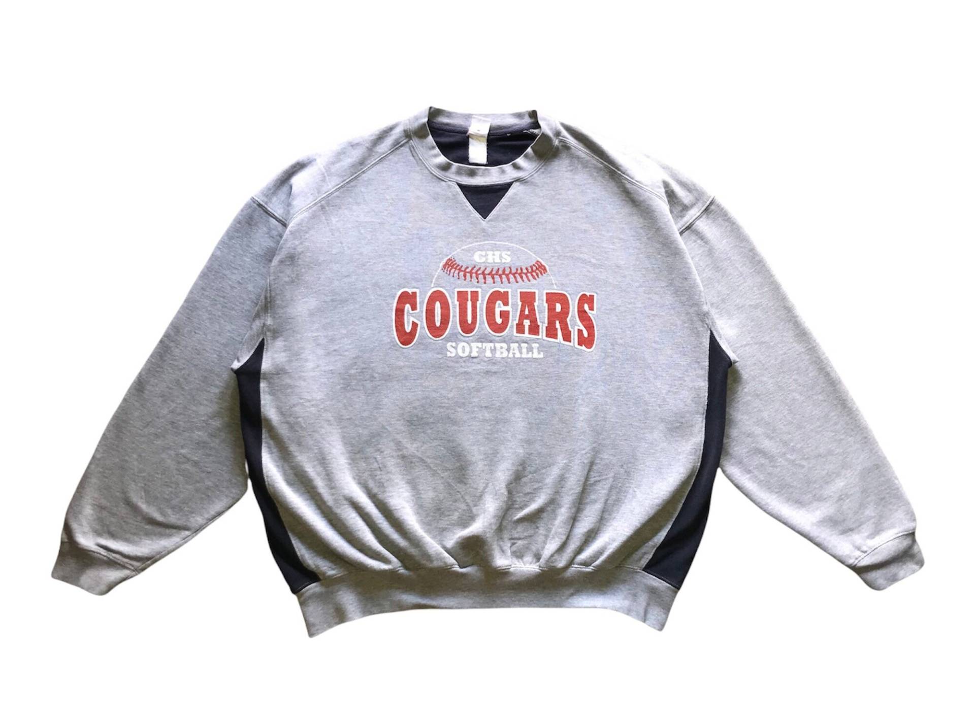 Vintage Sportswear Chs Cougars Softball Spellout Crewneck Sweatshirt Xl Größe von AbeVintageStore