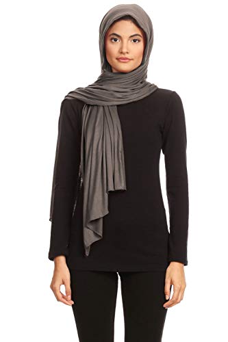 Abeelah Jersey Hijab Kopftuch für Damen - Made in USA - Muslimische, afrikanische und indische Mode kompatibel, Dunkles Mokkabraun, Large von Abeelah