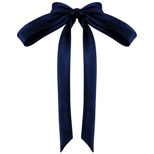 Abeillo Damen Krawatte, Satin Bluse Damen zum Selbstbinden, Damen Fliege für Frauen und Mädchen, Selbst zu Bindende Fliege, Kostümzubehör für Uniform Schule T-Shirt Cosplay Party (Dunkelgrün) von Abeillo