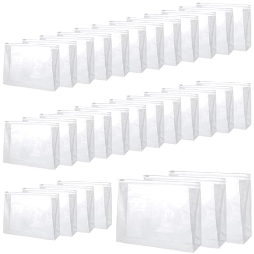 Kleine transparente Make-up-Tasche, Mini-PVC, wasserdicht, Kosmetik-Organizer, tragbare Badeanzug-Aufbewahrungstasche, transparente Organizer-Taschen mit Reißverschluss für Damen und Herren, Reisen von Abeillo