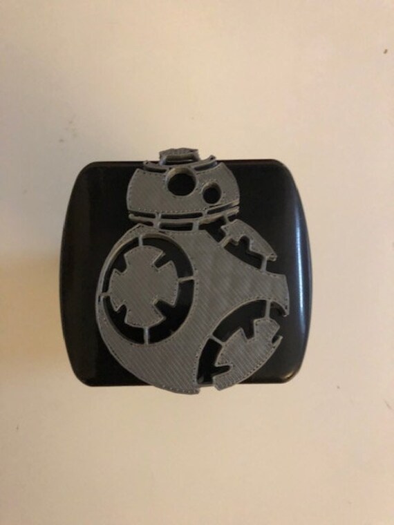 Bb-8 Droid in 3D-Schwarz Mit Grauem 2 Zoll Trailer Hitch Cover-Bb8 R2D2 von AbelZunigaDesigns
