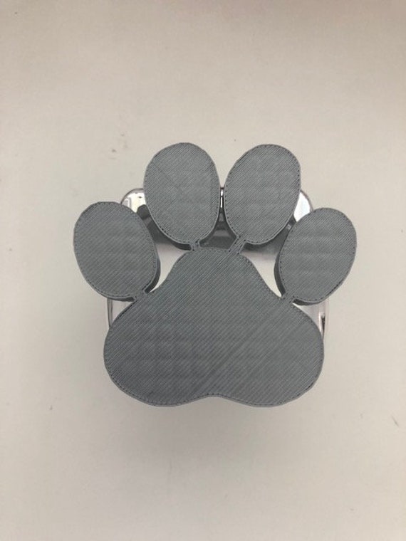 Hund Pfote Große Version in 3D - Chrom Mit Grau 2 Zoll Trailer Hitch Cover Liebe Hunde Wedeln Mehr von AbelZunigaDesigns