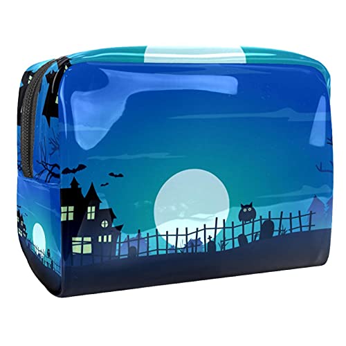 Handgezeichnete Halloween-Kosmetiktasche mit Geist und Kürbis, Make-up-Aufbewahrungstasche, Kulturbeutel, Organizer, Federmäppchen, Handtasche, Mehrfarbig 05, 18.5x7.5x13cm/7.3x3x5.1in, Kosmetikkoffer Handgezeichnete Halloween-Kosmetiktasche mit Geist und Kürbis, Make-up-Aufbewahrungstasche, Kulturbeutel, Organizer, Federmäppchen, Handtasche, Mehrfarbig 05, 18.5x7.5x13cm/7.3x3x5.1in, Kosmetikkoffer von Abenily