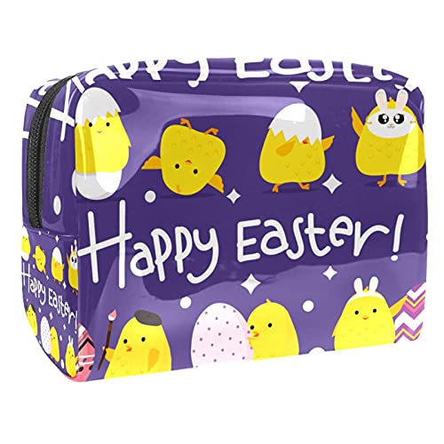 Kosmetiktasche für Damen, bezaubernde, geräumige, wasserdichte Make-up-Tasche, Reisen, niedlicher Dinosaurier-Fußabdruck und Eier, Kulturbeutel, Zubehör-Organizer als Geschenk, Mehrfarbig 07, von Abenily