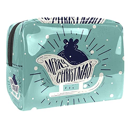 Kosmetiktasche für Damen, bezaubernde, geräumige, wasserdichte Make-up-Tasche, Reisetasche, Vintage-Stil, Weihnachts-Kulturbeutel, Zubehör, Organizer als Geschenk, Multicolor 01, von Abenily
