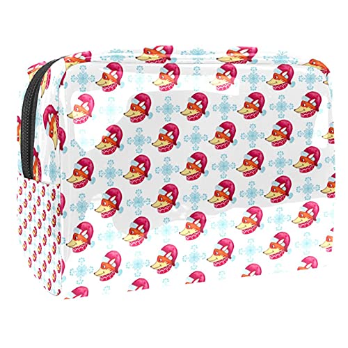 Kosmetiktasche für Damen, bezaubernde, geräumige, wasserdichte Make-up-Tasche, für Reisen, Weihnachten, niedlicher Hund, Welpen, Haustier-Kulturbeutel, Zubehör-Organizer als Geschenk, Mehrfarbig 07, von Abenily