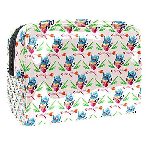 Kosmetiktasche für Damen, bezaubernde, geräumige, wasserdichte Make-up-Tasche, für Reisen, Weihnachten, niedlicher Hund, Welpen, Haustier-Kulturbeutel, Zubehör-Organizer als Geschenk, Mehrfarbig 06, von Abenily