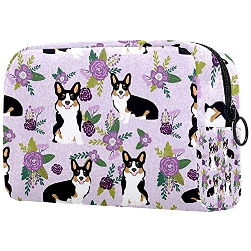 Kosmetiktasche für Damen und Mädchen, Sonnenblumen, Sommerblumen, Gelb, mit Reißverschluss, Mehrfarbig 06, 18.5x7.5x13cm/7.3x3x5.1in, Kosmetikkoffer von Abenily