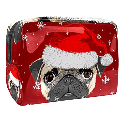 Kosmetiktasche für Damen und Mädchen, Weihnachten, Schneemänner, geräumig, mit Reißverschluss, Mehrfarbig 05, 18.5x7.5x13cm/7.3x3x5.1in, Kosmetikkoffer von Abenily