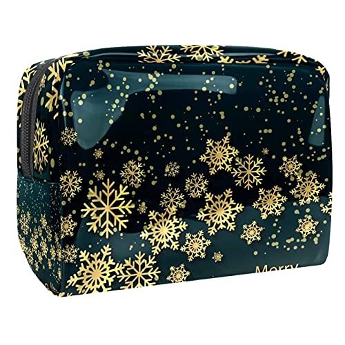 Kosmetiktasche für Damen und Mädchen, Weihnachtsglocke und Kerze, geräumig, mit Reißverschluss, Mehrfarbig 09, 18.5x7.5x13cm/7.3x3x5.1in, Kosmetikkoffer Kosmetiktasche für Damen und Mädchen, Weihnachtsglocke und Kerze, geräumig, mit Reißverschluss, Mehrfarbig 09, 18.5x7.5x13cm/7.3x3x5.1in, Kosmetikkoffer von Abenily