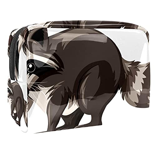 Kosmetiktasche für Damen und Mädchen, niedliches Cartoon-Dinosaurier-Design, geräumig, mit Reißverschluss, Mehrfarbig 05, 18.5x7.5x13cm/7.3x3x5.1in, Kosmetikkoffer von Abenily