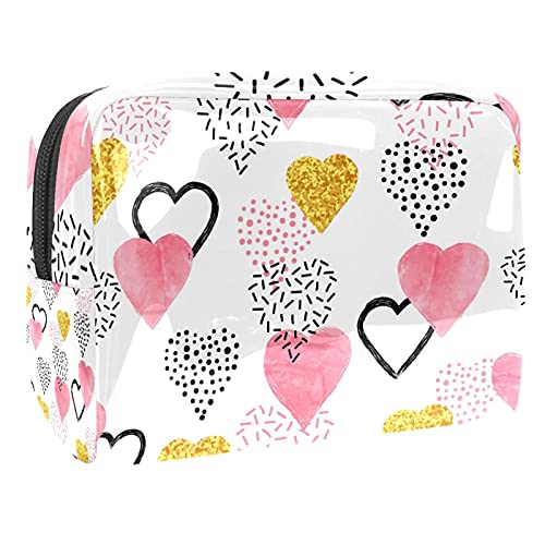 Kosmetiktasche für Damen und Mädchen, niedliches Cartoon-Einhorn-Blattmuster, geräumige Kosmetiktasche, Handtasche mit Reißverschluss, Multicolor 08, 18.5x7.5x13cm/7.3x3x5.1in, Kosmetikkoffer Kosmetiktasche für Damen und Mädchen, niedliches Cartoon-Einhorn-Blattmuster, geräumige Kosmetiktasche, Handtasche mit Reißverschluss, Multicolor 08, 18.5x7.5x13cm/7.3x3x5.1in, Kosmetikkoffer von Abenily