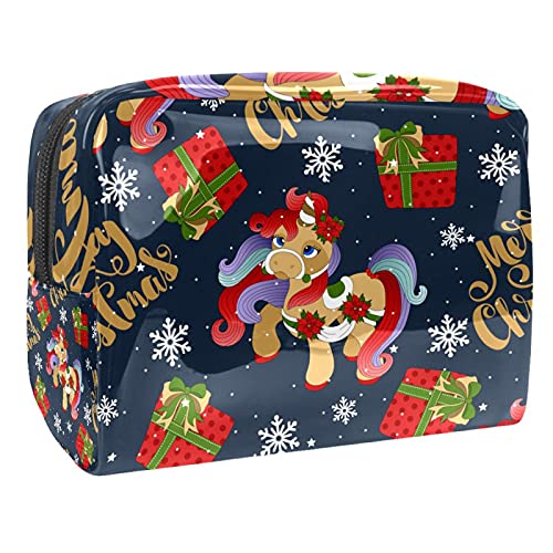 Kosmetiktasche für Weihnachten, Make-up, Aufbewahrungstasche, Kulturbeutel, Organizer, Federmäppchen, Handtasche, Mehrfarbig 10, 18.5x7.5x13cm/7.3x3x5.1in, Kosmetikkoffer von Abenily