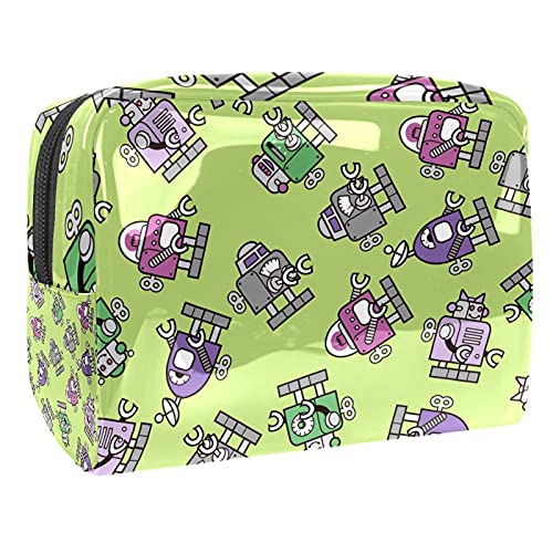Kosmetiktasche mit Cartoon-Ameisen im Pilzhaus, Make-up-Aufbewahrungstasche, Kulturbeutel, Organizer, Federmäppchen, Handtasche, Mehrfarbig 09, 18.5x7.5x13cm/7.3x3x5.1in, Kosmetikkoffer von Abenily