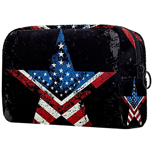 Kosmetiktasche mit Costa Rica-Flagge, tragbar, Reise-Organizer für Toilettenartikel, Kosmetiktasche, Mehrfarbig 07, 18.5x7.5x13cm/7.3x3x5.1in, Kosmetikkoffer von Abenily