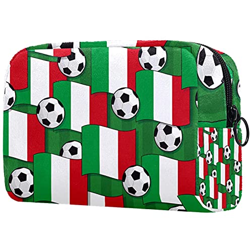 Kosmetiktasche mit Costa Rica-Flagge, tragbar, Reise-Organizer für Toilettenartikel, Kosmetiktasche, Mehrfarbig 09, 18.5x7.5x13cm/7.3x3x5.1in, Kosmetikkoffer von Abenily