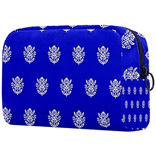 Kosmetiktasche mit Fischblumen-Motiv, Make-up-Aufbewahrungstasche, Kulturbeutel, Organizer, Federmäppchen, Handtasche, Mehrfarbig 02, 18.5x7.5x13cm/7.3x3x5.1in, Kosmetikkoffer Kosmetiktasche mit Fischblumen-Motiv, Make-up-Aufbewahrungstasche, Kulturbeutel, Organizer, Federmäppchen, Handtasche, Mehrfarbig 02, 18.5x7.5x13cm/7.3x3x5.1in, Kosmetikkoffer von Abenily