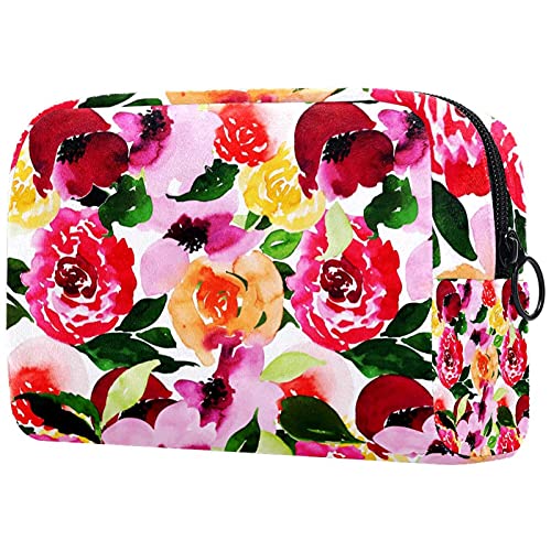 Kosmetiktasche mit Fischblumen-Motiv, Make-up-Aufbewahrungstasche, Kulturbeutel, Organizer, Federmäppchen, Handtasche, Mehrfarbig 05, 18.5x7.5x13cm/7.3x3x5.1in, Kosmetikkoffer Kosmetiktasche mit Fischblumen-Motiv, Make-up-Aufbewahrungstasche, Kulturbeutel, Organizer, Federmäppchen, Handtasche, Mehrfarbig 05, 18.5x7.5x13cm/7.3x3x5.1in, Kosmetikkoffer von Abenily