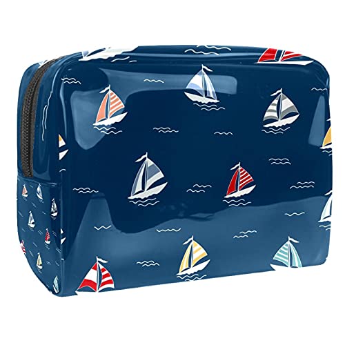 Kosmetiktasche mit Reißverschluss, für Weihnachten und Urlaub, für Damen und Mädchen, Mehrfarbig 03, 18.5x7.5x13cm/7.3x3x5.1in, Kosmetikkoffer von Abenily