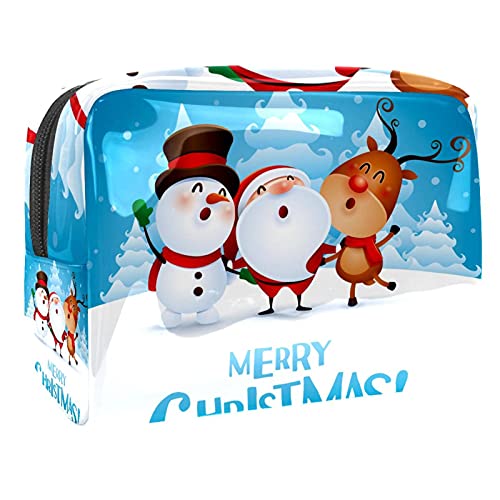Kosmetiktasche mit Reißverschluss, für Weihnachten und Urlaub, für Damen und Mädchen, Mehrfarbig 10, 18.5x7.5x13cm/7.3x3x5.1in, Kosmetikkoffer von Abenily