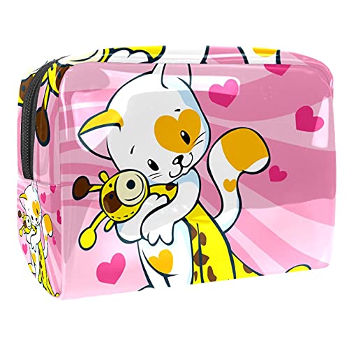 Kosmetiktasche mit niedlichem Cartoon-Schaf, Make-up-Aufbewahrungstasche, Kulturbeutel, Organizer, Federmäppchen, Handtasche, Mehrfarbig 09, 18.5x7.5x13cm/7.3x3x5.1in, Kosmetikkoffer von Abenily