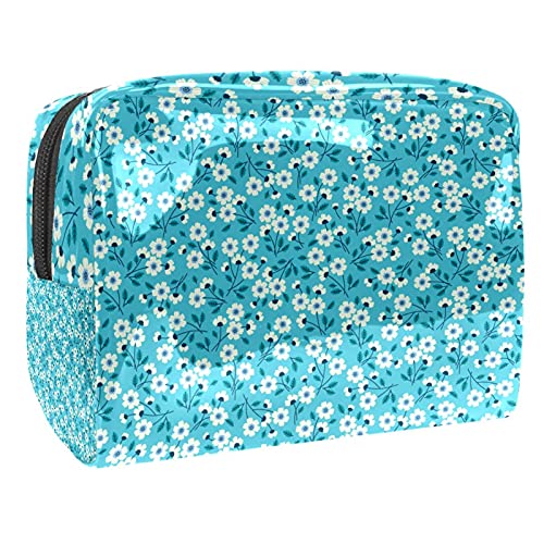 Kosmetiktasche mit niedlichem Halloween-Muster, Make-up-Aufbewahrungstasche, Kulturbeutel, Organizer, Federmäppchen, Handtasche, Mehrfarbig 09, 18.5x7.5x13cm/7.3x3x5.1in, Kosmetikkoffer von Abenily