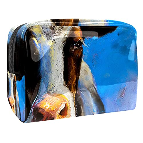 Kosmetiktasche mit niedlichem Halloween-Muster, Make-up-Aufbewahrungstasche, Kulturbeutel, Organizer, Federmäppchen, Handtasche, Mehrfarbig 10, 18.5x7.5x13cm/7.3x3x5.1in, Kosmetikkoffer von Abenily