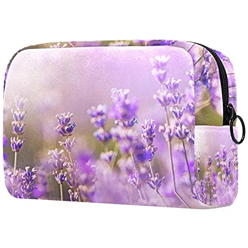 Make-up-Tasche mit Lavendelblüten-Motiv, tragbar, Reise-Organizer für Toilettenartikel, Kosmetiktasche, Mehrfarbig 09, 18.5x7.5x13cm/7.3x3x5.1in, Kosmetikkoffer Make-up-Tasche mit Lavendelblüten-Motiv, tragbar, Reise-Organizer für Toilettenartikel, Kosmetiktasche, Mehrfarbig 09, 18.5x7.5x13cm/7.3x3x5.1in, Kosmetikkoffer von Abenily