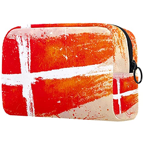 Make-up-Tasche mit amerikanischer Flagge mit rauer Grunge-Textur, Reißverschluss, Reise-Kosmetik-Organizer für Damen und Mädchen, Mehrfarbig 04, 18.5x7.5x13cm/7.3x3x5.1in, Kosmetikkoffer Make-up-Tasche mit amerikanischer Flagge mit rauer Grunge-Textur, Reißverschluss, Reise-Kosmetik-Organizer für Damen und Mädchen, Mehrfarbig 04, 18.5x7.5x13cm/7.3x3x5.1in, Kosmetikkoffer von Abenily
