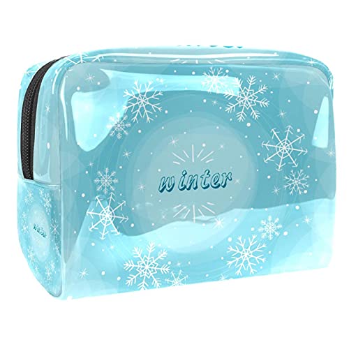 Wasserdichte Kosmetiktasche, Weihnachts-Kosmetiktasche, multifunktional, tragbar, Make-up-Tasche, Reise-Kosmetiktasche, Organizer für Damen, Mehrfarbig 02, 18.5x7.5x13cm/7.3x3x5.1in, Kosmetikkoffer von Abenily