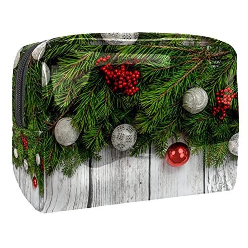 Wasserdichte Kosmetiktasche, Weihnachts-Kosmetiktasche, multifunktional, tragbar, Make-up-Tasche, Reise-Kosmetiktasche, Organizer für Damen, Mehrfarbig 06, 18.5x7.5x13cm/7.3x3x5.1in, Kosmetikkoffer von Abenily
