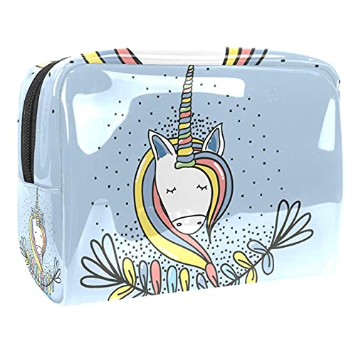 Wasserdichte Kosmetiktaschen, Weihnachten Einhorn Schwein Dinosaurier Alpaka Reise Kosmetiktaschen Multifunktionale Tragbare Make-up-Taschen Kosmetik Aufbewahrungstasche für Frauen, Mehrfarbig 06, von Abenily