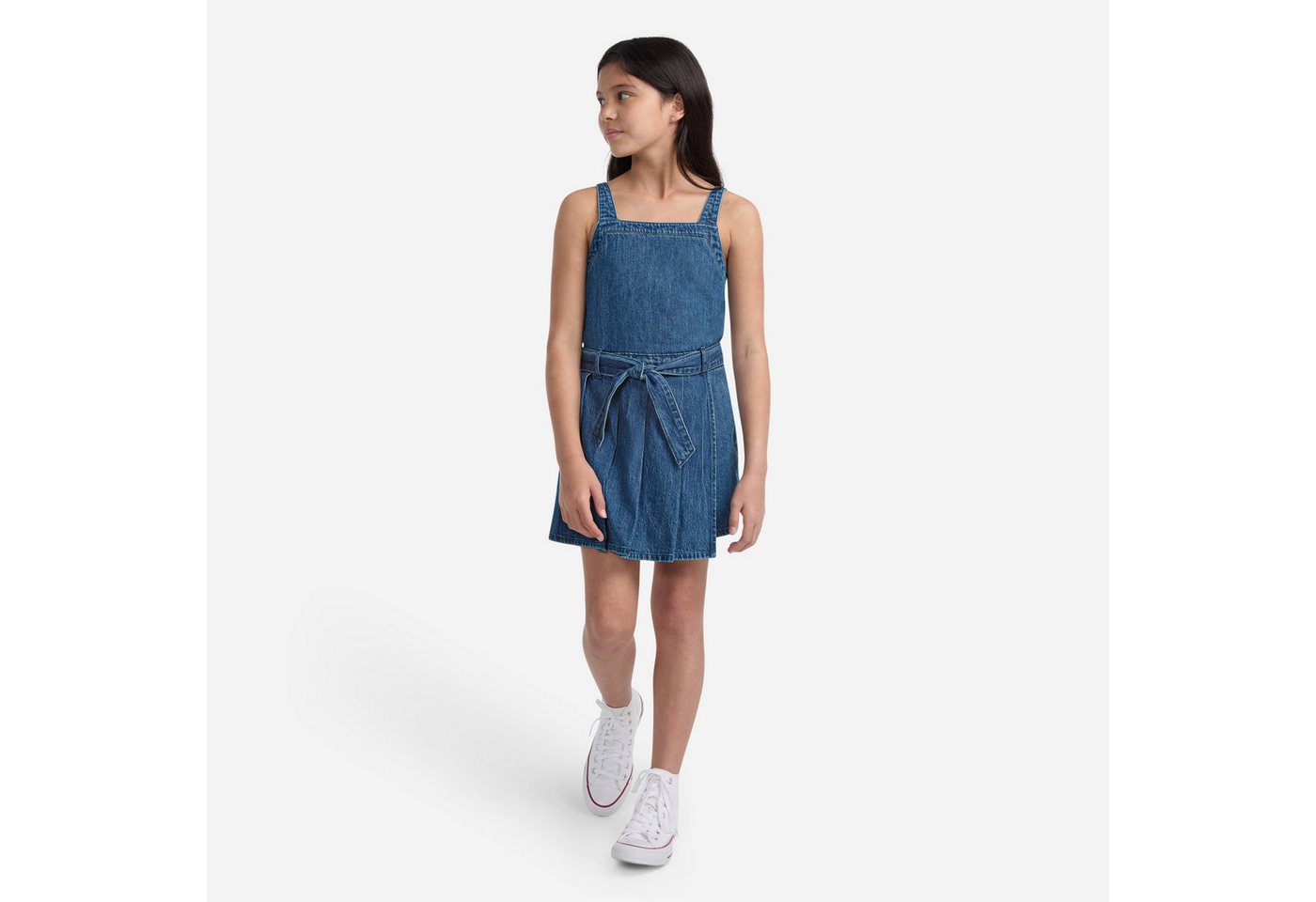 Abercrombie Kids Jeanskleid AFG PLEATED SKORT DRESS mit Bindeband von Abercrombie Kids