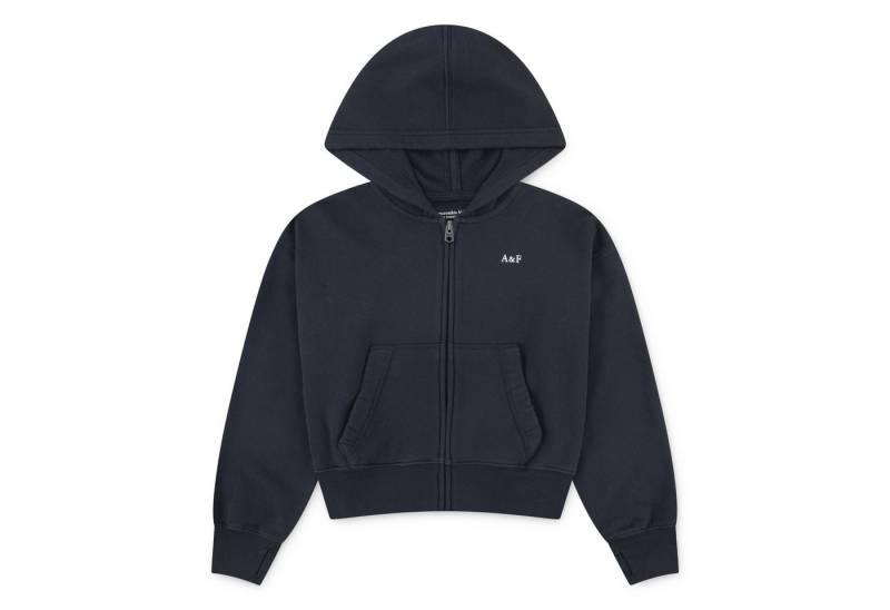 Abercrombie Kids Kapuzensweatjacke AFG ESSENTIAL FULL ZIP kurz, mit Logo-Stickerei, for girls von Abercrombie Kids