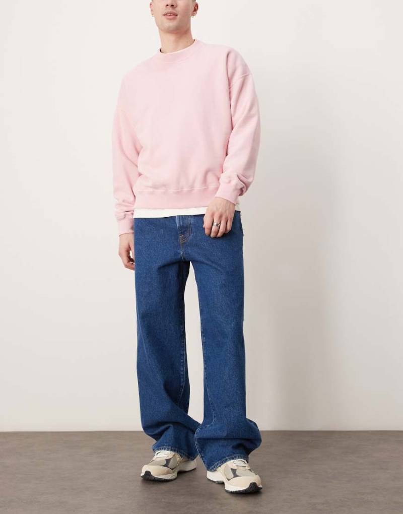 Abercrombie & Fitch - Baggy-Jeans in mittelblauer Waschung von Abercrombie & Fitch
