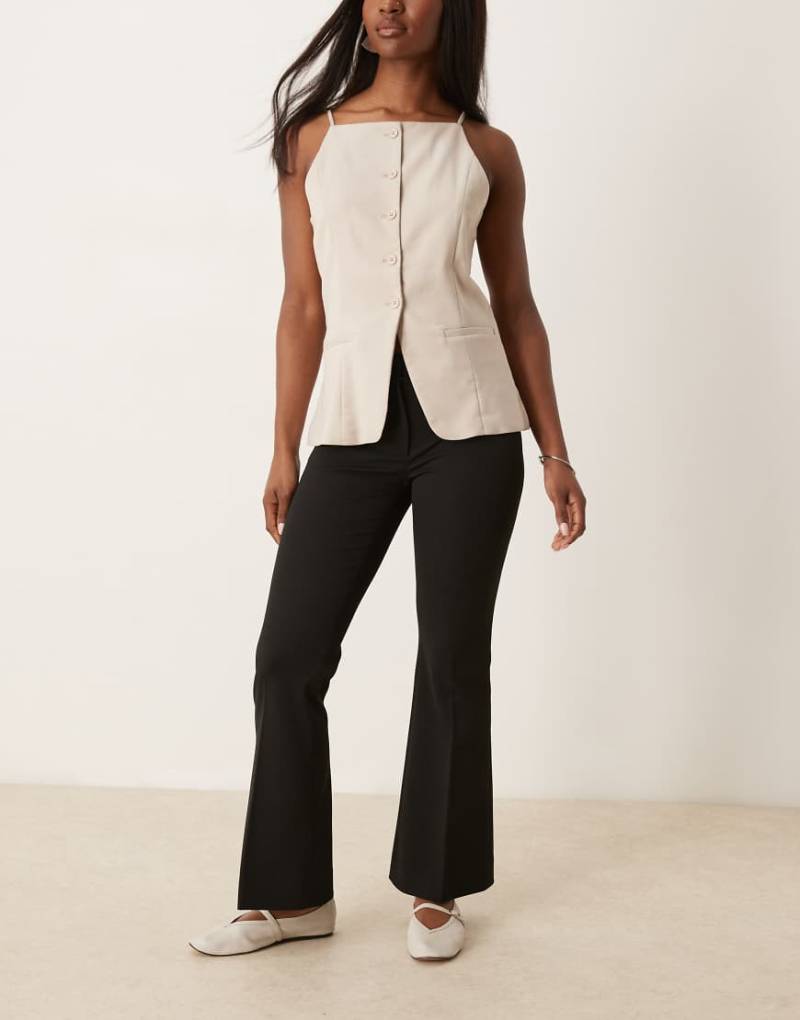 Abercrombie & Fitch - Bootleg-Hose in Schwarz mit niedrigem Bund von Abercrombie & Fitch