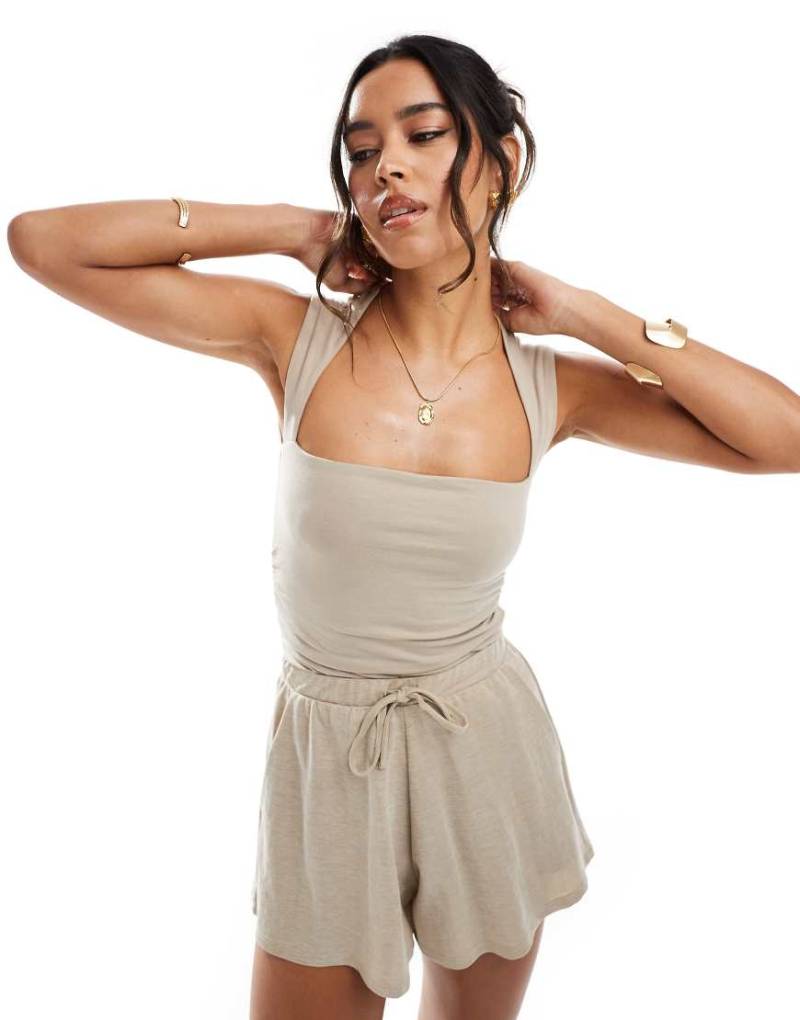 Abercrombie & Fitch - Cool Matte - T-Shirt-Body in Braun von Abercrombie & Fitch