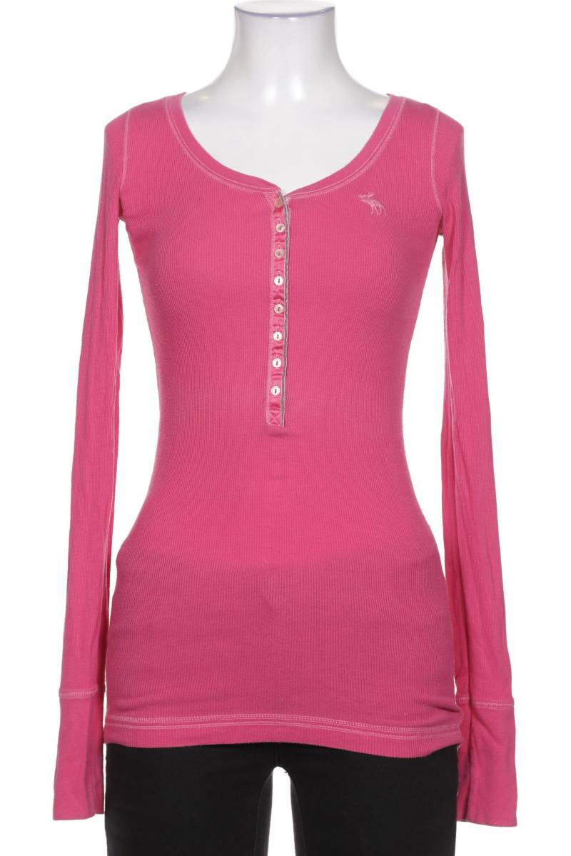 Abercrombie & Fitch Damen Langarmshirt, pink, Gr. 36 von Abercrombie & Fitch