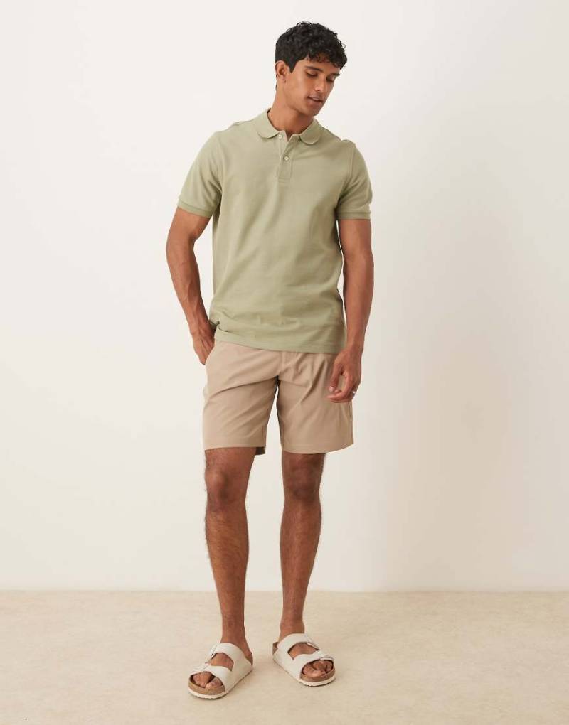 Abercrombie & Fitch - Elegante Shorts in Beige, 9 Zoll Schrittlänge-Neutral von Abercrombie & Fitch