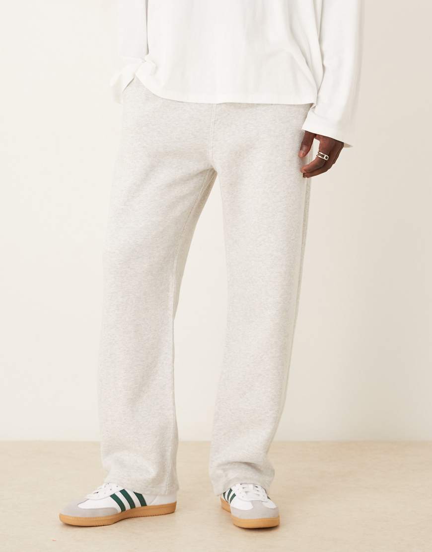 Abercrombie & Fitch - Essential - Weite Jogginghose in Grau mit unversäubertem Saum von Abercrombie & Fitch
