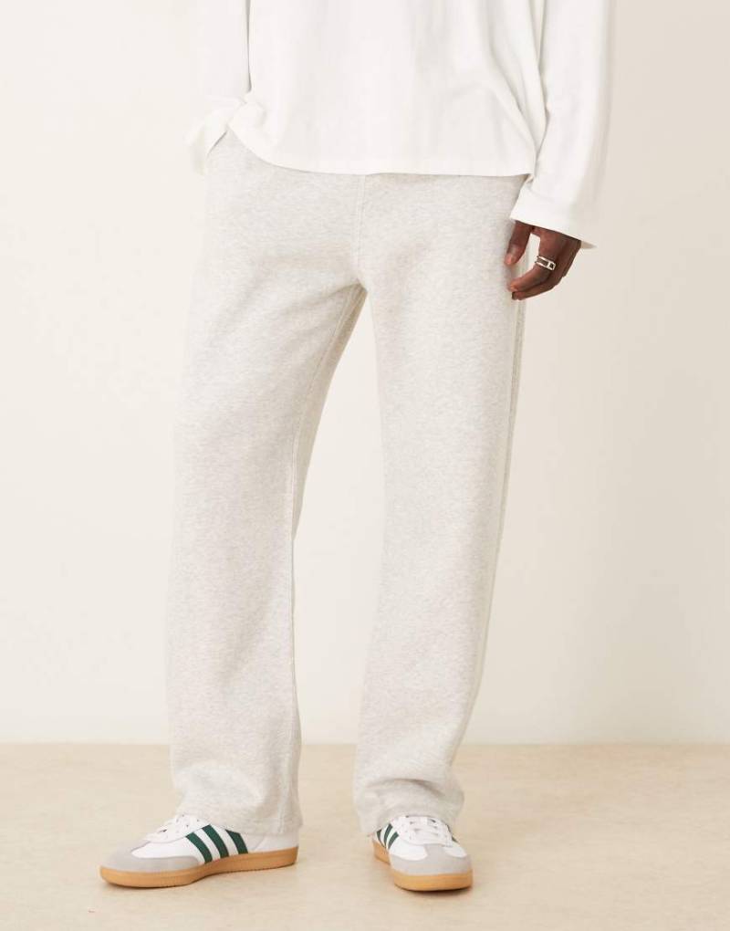 Abercrombie & Fitch - Essential - Weite Jogginghose in Grau mit unversäubertem Saum von Abercrombie & Fitch