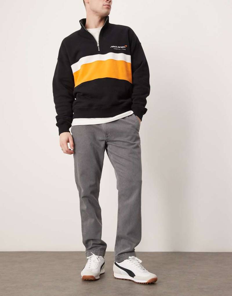 Abercrombie & Fitch - Gerade geschnittene Hose in Grau von Abercrombie & Fitch