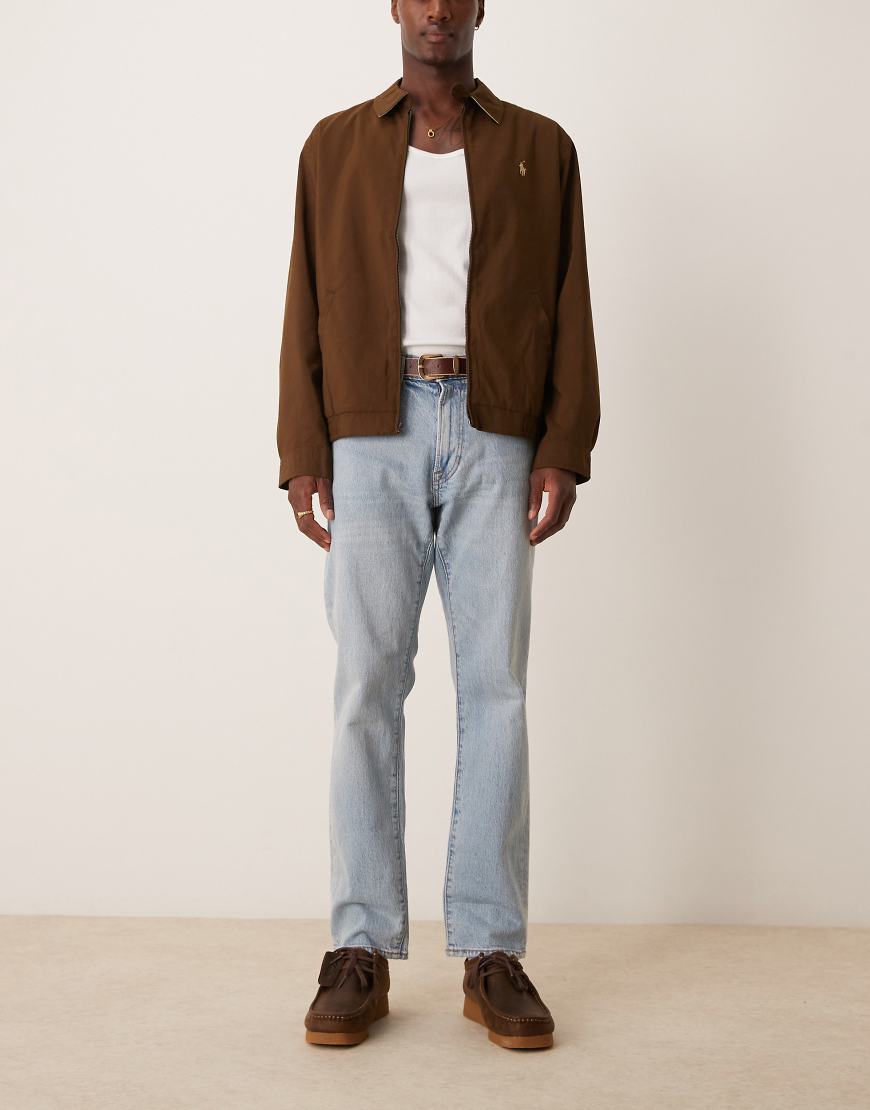 Abercrombie & Fitch - Gerade geschnittene Jeans in leicht abgenutzter, heller Vintage-Waschung-Blau Abercrombie & Fitch - Gerade geschnittene Jeans in leicht abgenutzter, heller Vintage-Waschung-Blau von Abercrombie & Fitch