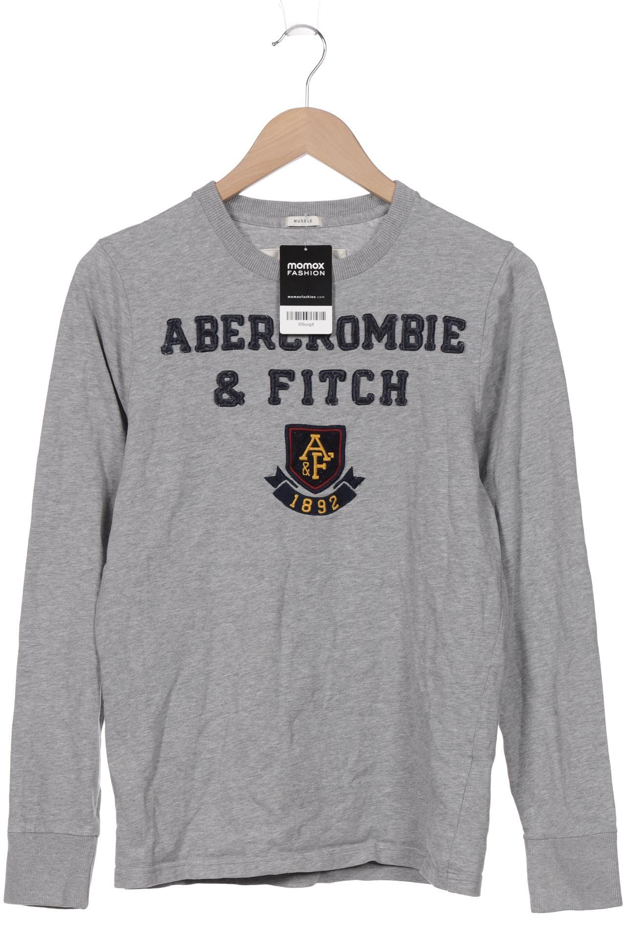 Abercrombie & Fitch Herren Langarmshirt, grau von Abercrombie & Fitch