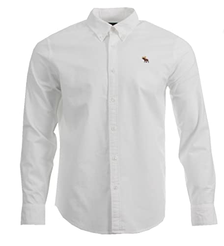 Abercrombie & Fitch Herren Oxford Hemd (as3, Alpha, m, Regular, Regular, Weiß) von Abercrombie & Fitch